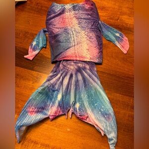 Colorful Mermaid Costume Set